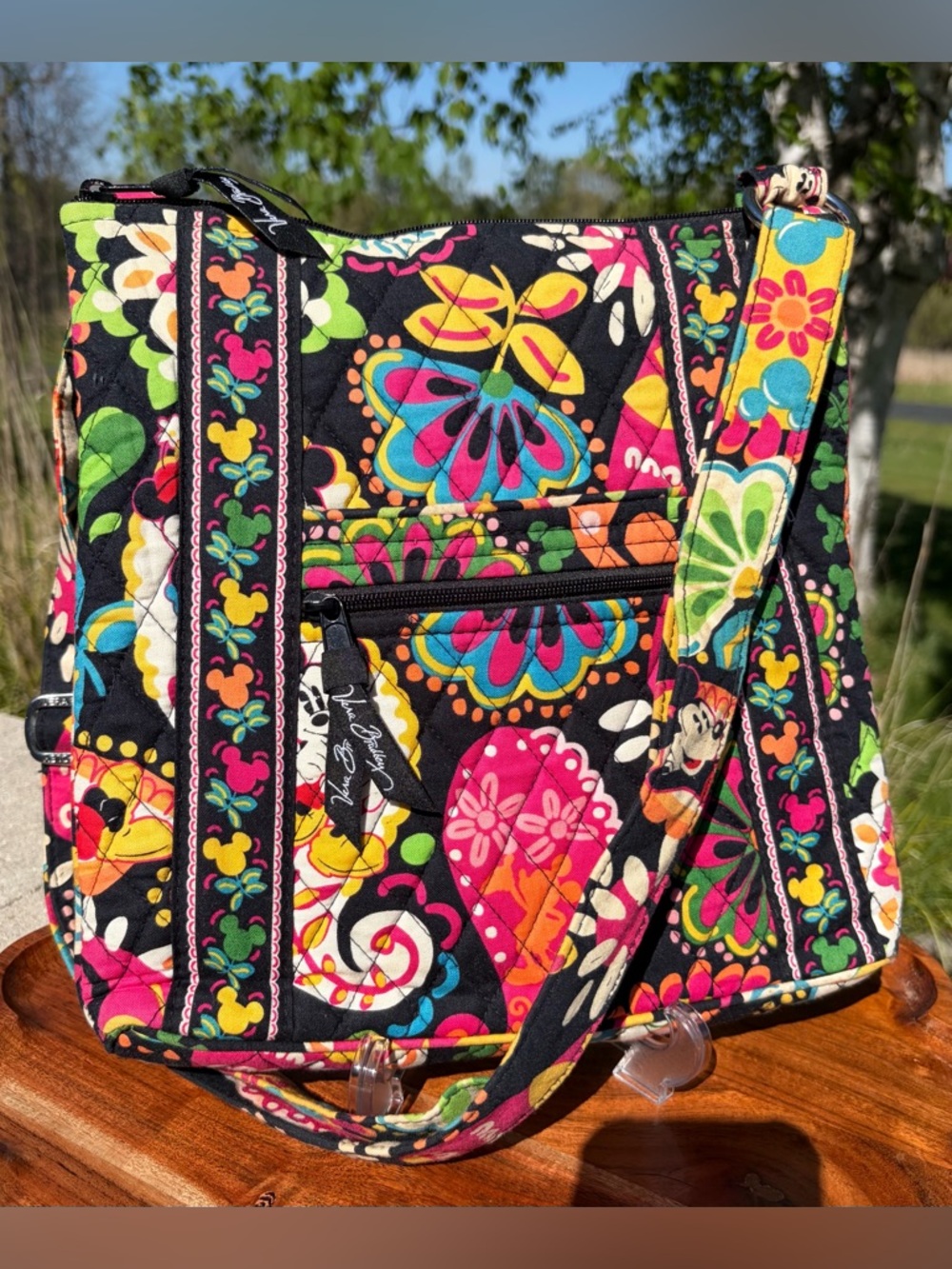 Disney Parks Vera Bradley Hipster Crossbody “Midnight with Mickey” Like New